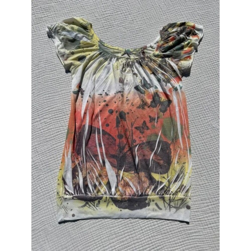 Vintage Y2K Rue 21 Butterfly Blouse | Size S